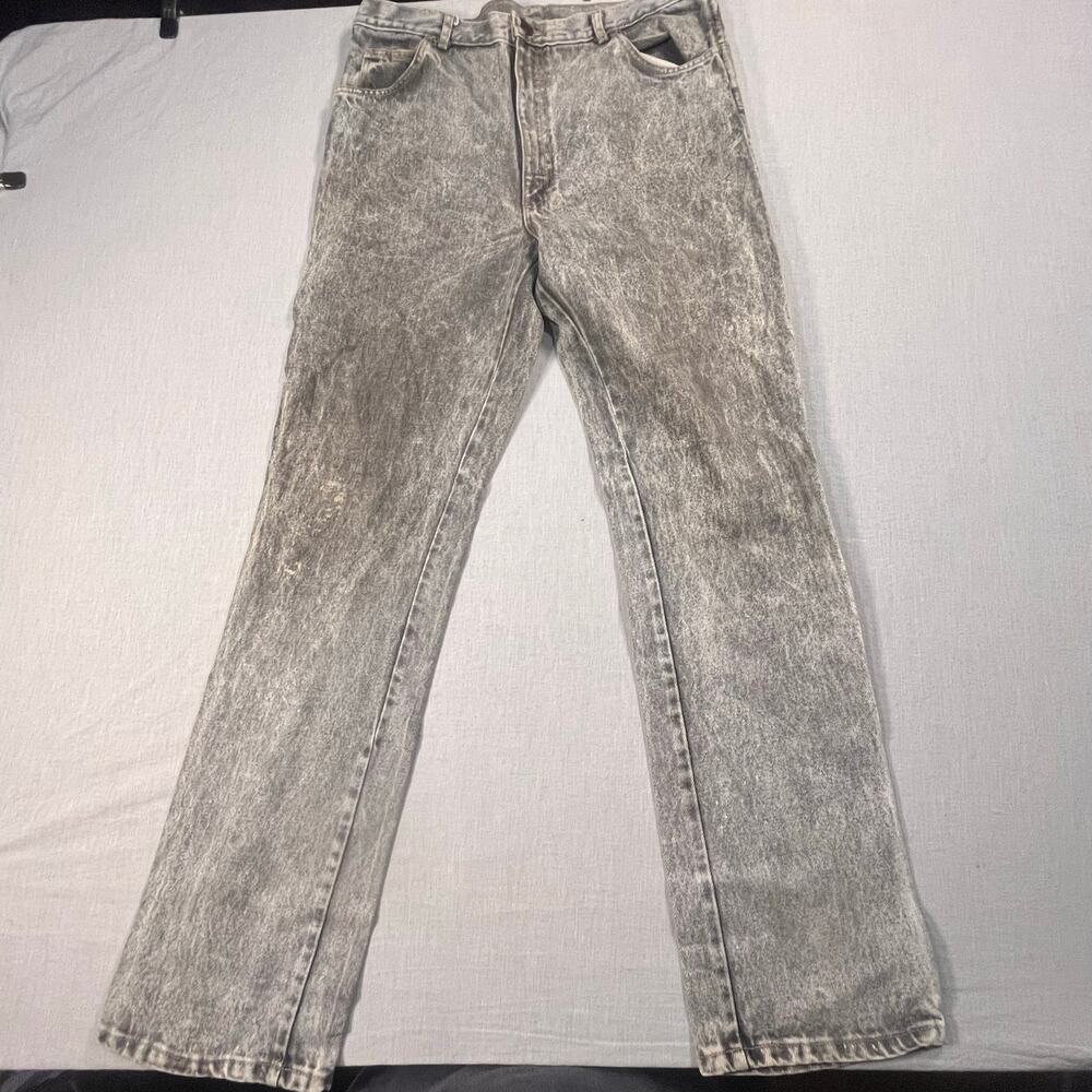 Steel Straight Leg Acid Wash‎ Jeans Vintage 90s Denim Workwear Y2K 36X36